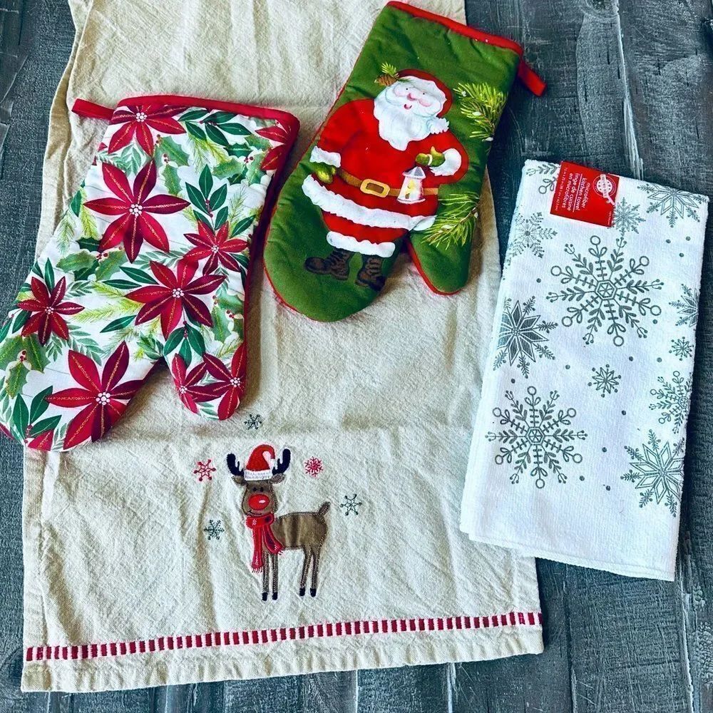Christmas Kitchen Holiday Dish Towels 2-pc Set